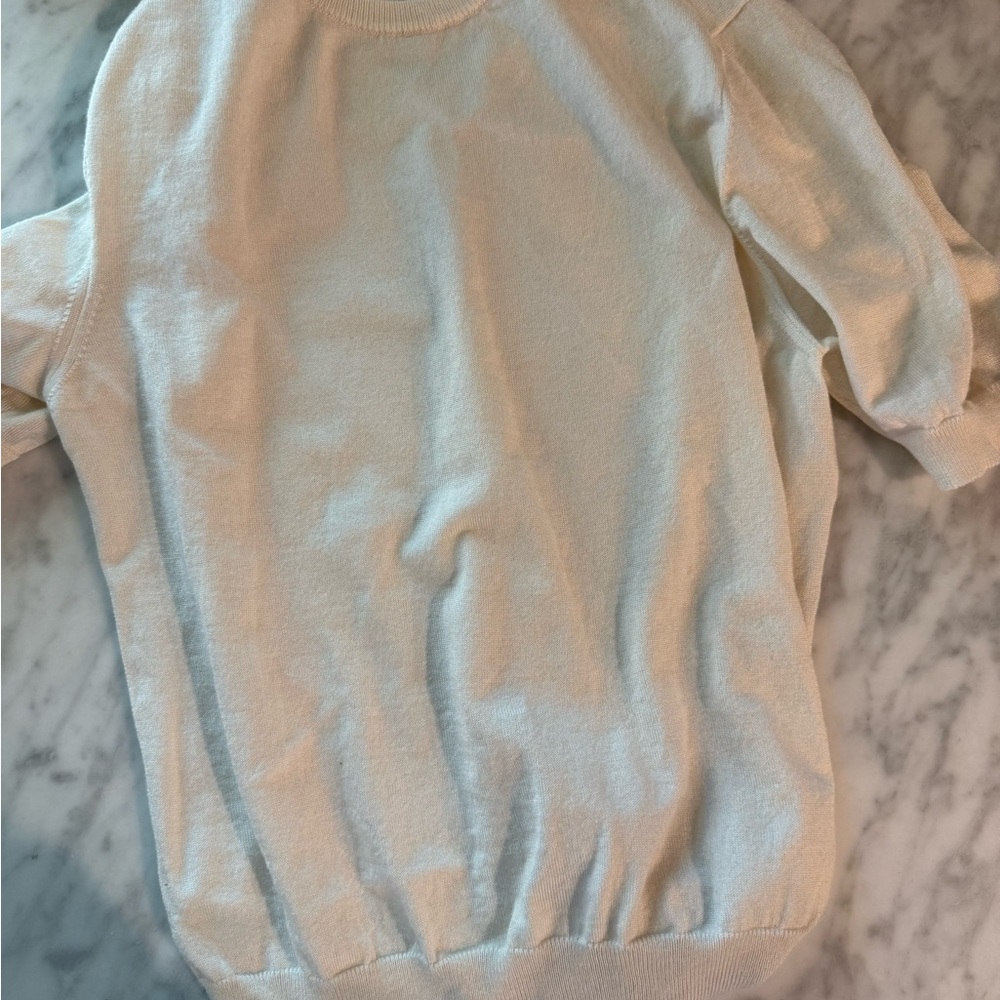 The Row Paolo Wool & Silk Top - White - Picture 7 of 11
